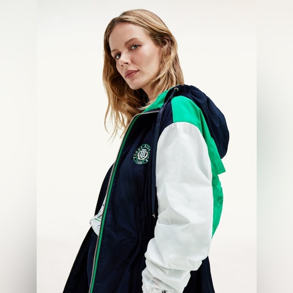 NWT Tommy Hilfiger Women Essential Water Repellent Colour-Blocked Parka size XS - Picture 5 of 10